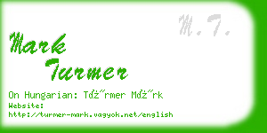 mark turmer business card